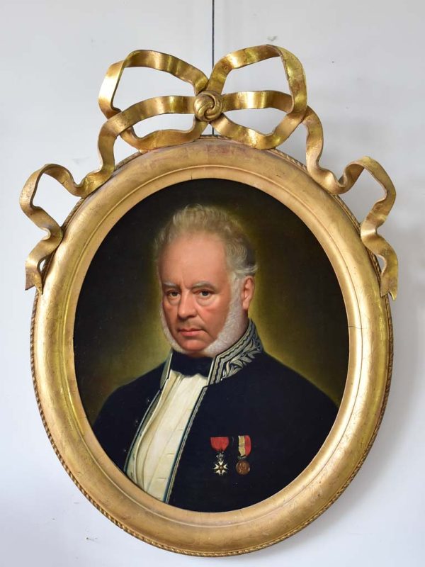 19th Century French portrait of a man - Mayor of Roquemaure 28¼  x 38¼  Online Hot Sale