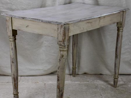 Antique French bistro table with grey patina For Cheap