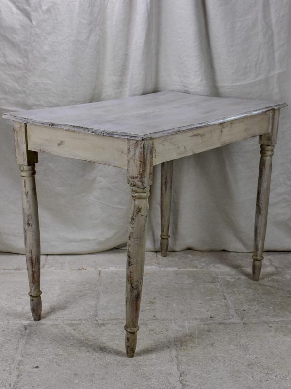 Antique French bistro table with grey patina For Cheap