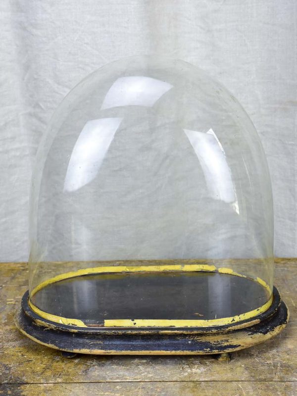 Oval French glass dome, Napoleon III on Sale