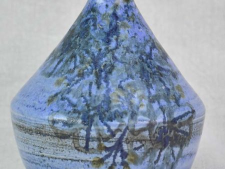 Vintage clay vase with periwinkle blue glaze - Dominique Baudart 7  For Discount