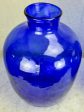 Pair of very large cobalt blue glass vases Online now