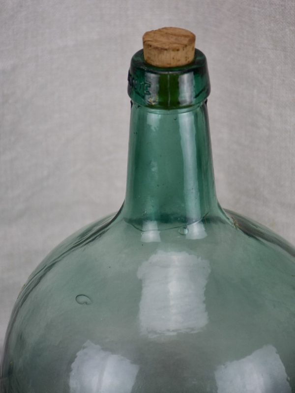 Small antique French demijohn bottle For Cheap