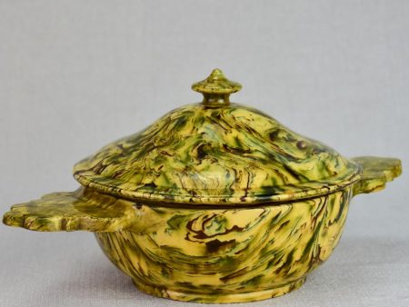 Early twentieth century Pichon Uzes vegetable serving bowl with lid For Cheap