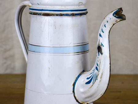 Antique French enamel cafetière Cheap