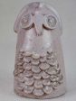 Clay sculpture of an owl with violet glaze - 1960 s 6  For Sale