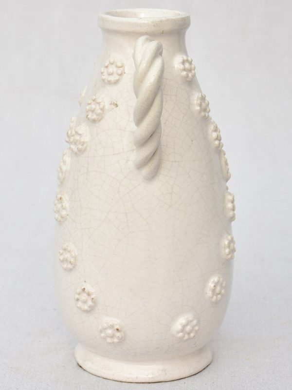 Mid century white vase from Malicorne 9¾  Hot on Sale