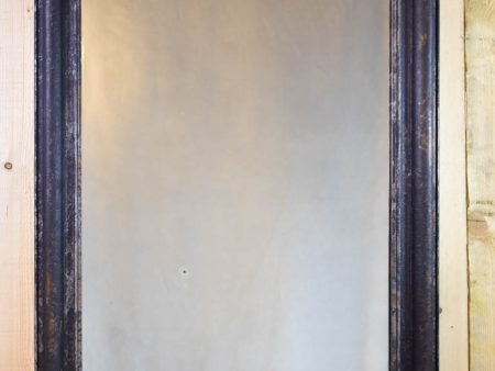 Large Louis Philippe style mirror with black painted walnut frame - 19th century 32  x 48¾  Supply