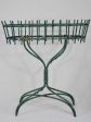 Antique French plant stand with green patina - wrought iron branches and vine 33¾  For Cheap