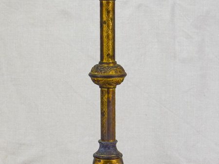 19th Century French bronze candlestick with leaf motifs 18  Fashion