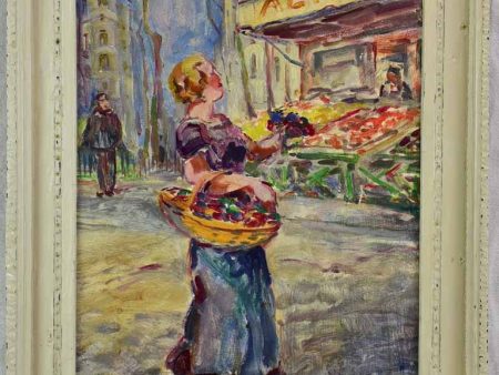 Market scene  - Scene du marche, Raphaël Dubois (1888-1960) 21¾  x 17  Fashion