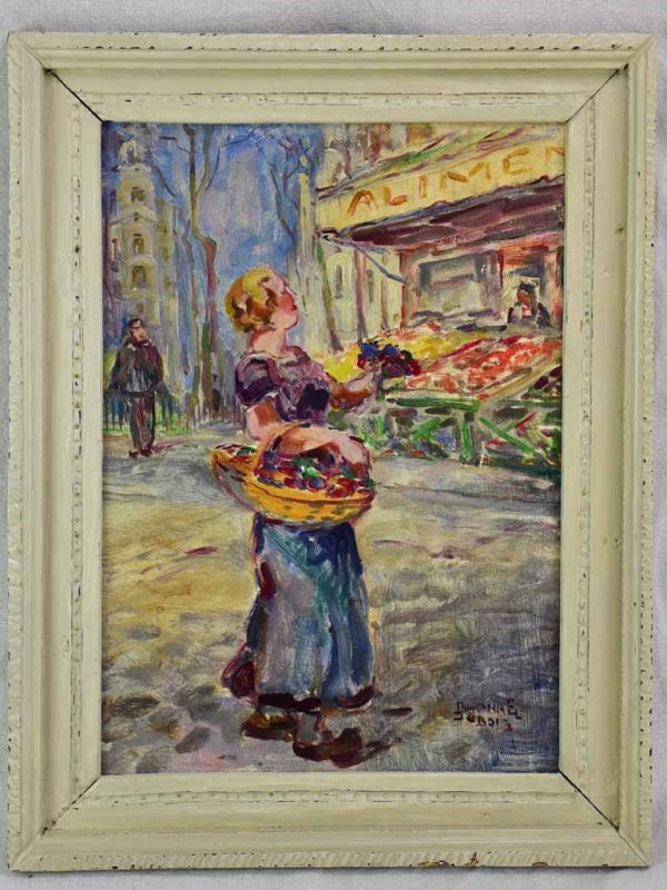 Market scene  - Scene du marche, Raphaël Dubois (1888-1960) 21¾  x 17  Fashion