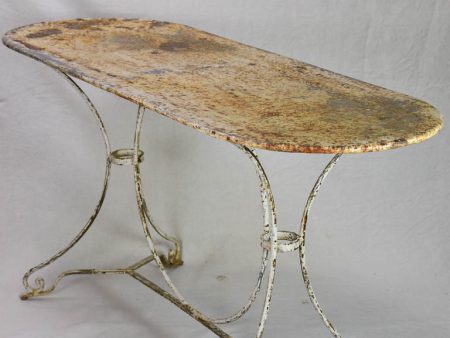 Rare double metal garden table from the 1950 s Sale