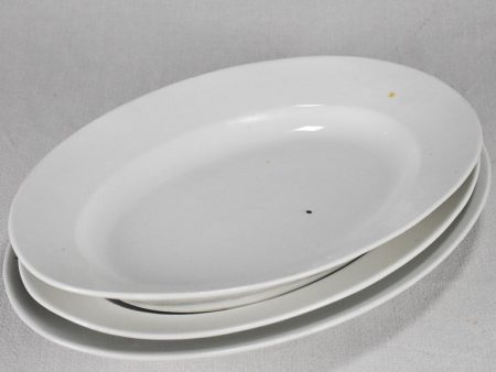 Collection of TWO white porcelain oval platters 14½  on Sale