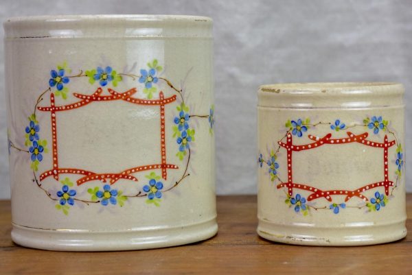 Two 19th Century French pots - salt and pepper Cheap