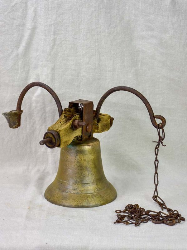 Antique French bell with chain For Discount