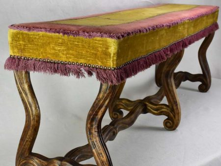 Early twentieth century upholstered bench seat from a theater 51½  Discount