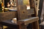 Mid-century French oak artist s easel on Sale