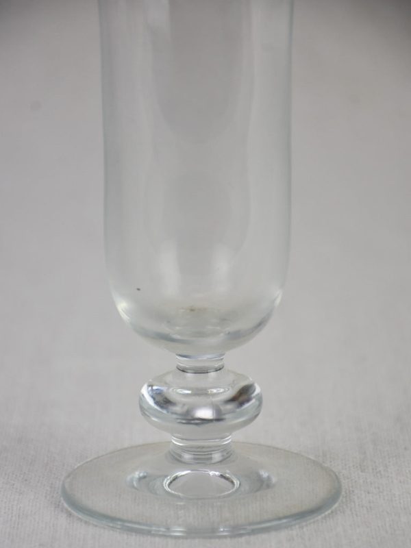 Collection of 6 antique French champagne flutes For Cheap