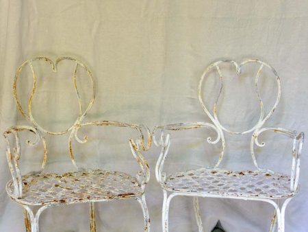 RESERVED MDD Pair of whimsical French garden armchairs Online Hot Sale