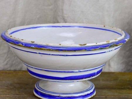 Antique fruit bowl with blue and white glaze Online Hot Sale