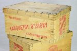 Lot of FIFTY butter and Camembert cheese packaging boxes - wooden For Cheap