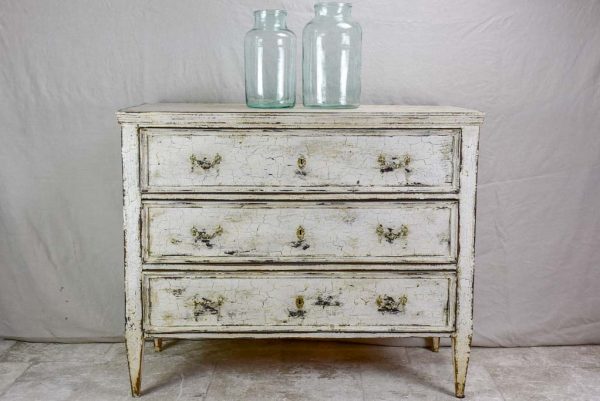 19th Century three door commode with crackled paint finish 43¾  Discount