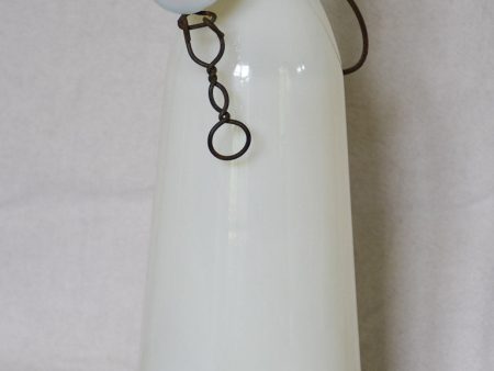 Antique French opaline milk glass milk bottle Online