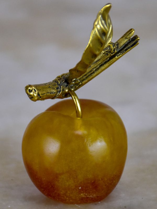 Original mid-Century Daum glass ornament of an apple Online