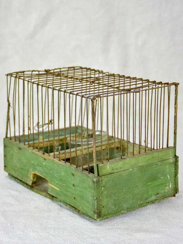 Early 20th century French birdcage with green patina Sale