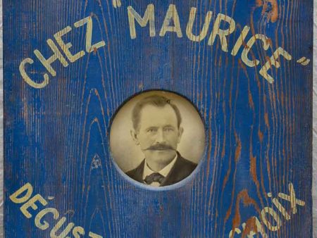 Antique French wooden sign - Chez Maurice Online Hot Sale