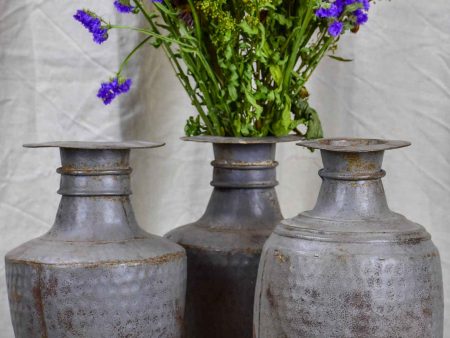 Three antique milk   water jugs from India Online now