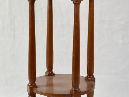 Late 19th Century French round side table with marble top 28  x 13¾  Discount