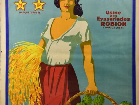 Large vintage French poster, Viano Moullot, Marseille Online Sale