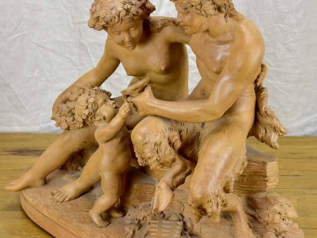 Antique Swiss clay sculpture by René Rod For Cheap