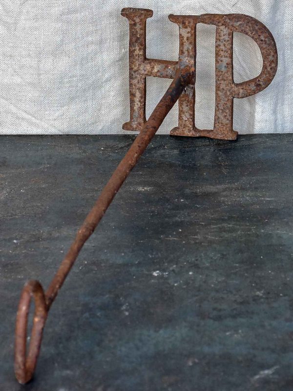 Antique French branding iron - HP Cheap