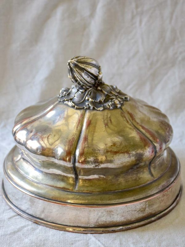 Early 19th Century French meat serving cover - fused silver Online Hot Sale