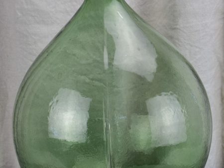 Large antique French demijohn - green Hot on Sale