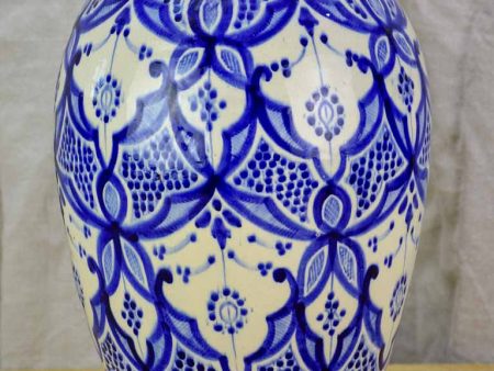 Blue and white jar   vase SAFI 14¼  on Sale