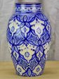 Blue and white jar   vase SAFI 14¼  on Sale