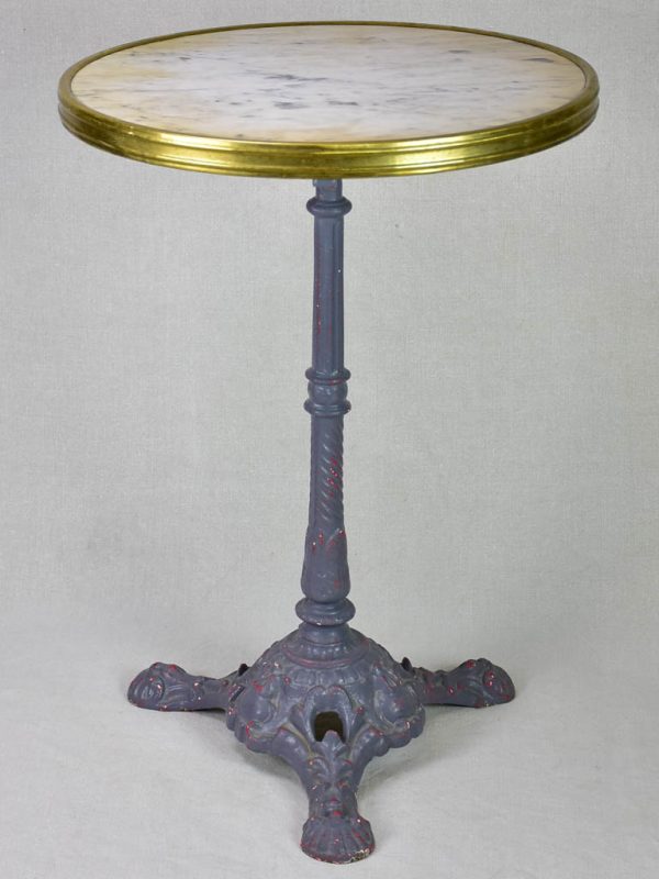 Marble and cast iron bistro table - 1930 s Online Hot Sale