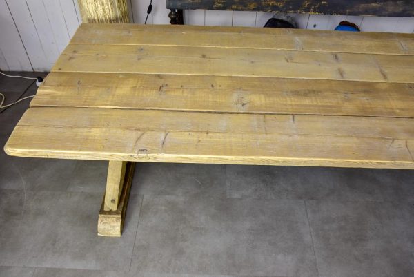 Very large French dining table made from salvaged timber 118½  x  38¼  Hot on Sale