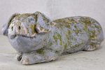 Antique French statue of a resting pig Fashion