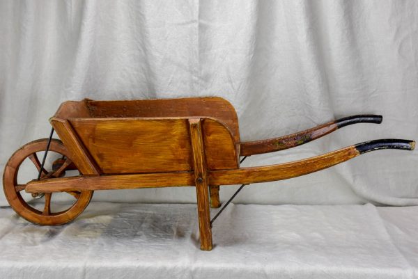 Antique French wooden wheelbarrow For Cheap