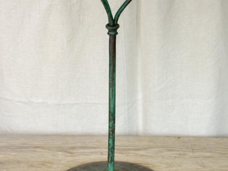 Antique French garden table from Grenoble with green patina Cheap