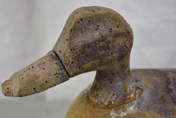 Antique French wooden duck hunting decoy Fashion