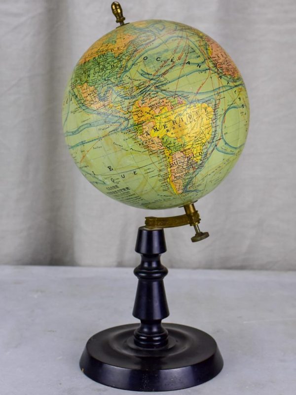 Antique French Napoleon III world globe - small Discount