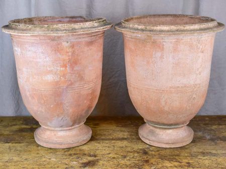 RESERVED - Pair of terracotta Anduze garden urns For Discount