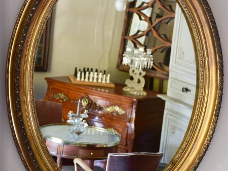 Large oval Louis XVI style mirror Sale