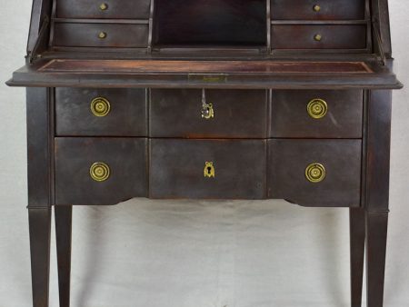 Louis XVI secretaire   antique French desk with black patina Cheap